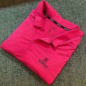 Nike Dri-Fit Men's Perfomance Golf Shirt Pink Size Large